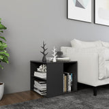 NNEVL Side Table Grey 50x50x45 cm Chipboard