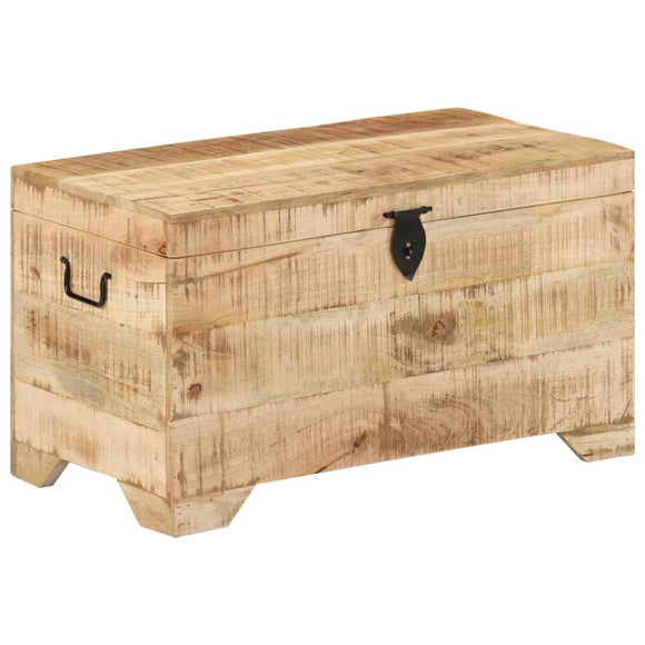 NNEVL Storage Chest Solid Rough Mango Wood