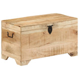 NNEVL Storage Chest Solid Rough Mango Wood
