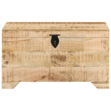 NNEVL Storage Chest Solid Rough Mango Wood