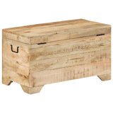 NNEVL Storage Chest Solid Rough Mango Wood