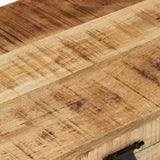 NNEVL Storage Chest Solid Rough Mango Wood
