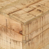 NNEVL Storage Chest Solid Rough Mango Wood