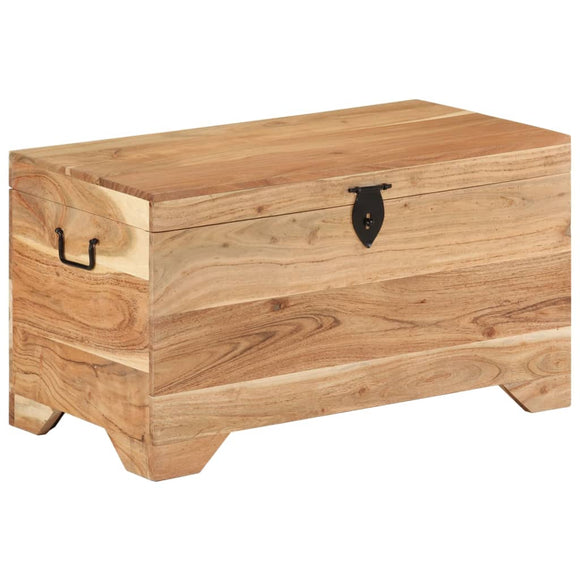 NNEVL Storage Chest Solid Acacia Wood