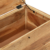 NNEVL Storage Chest Solid Acacia Wood