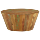 NNEVL Coffee Table Ø65x31 cm Solid Reclaimed Wood