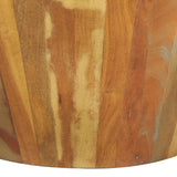 NNEVL Coffee Table Ø65x31 cm Solid Reclaimed Wood