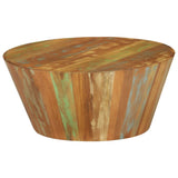 NNEVL Coffee Table Ø65x31 cm Solid Reclaimed Wood