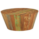 NNEVL Coffee Table Ø65x31 cm Solid Reclaimed Wood