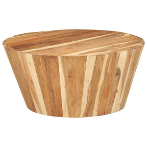 NNEVL Coffee Table Ø65x31 cm Solid Acacia Wood