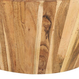 NNEVL Coffee Table Ø65x31 cm Solid Acacia Wood