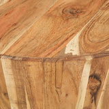 NNEVL Coffee Table Ø65x31 cm Solid Acacia Wood