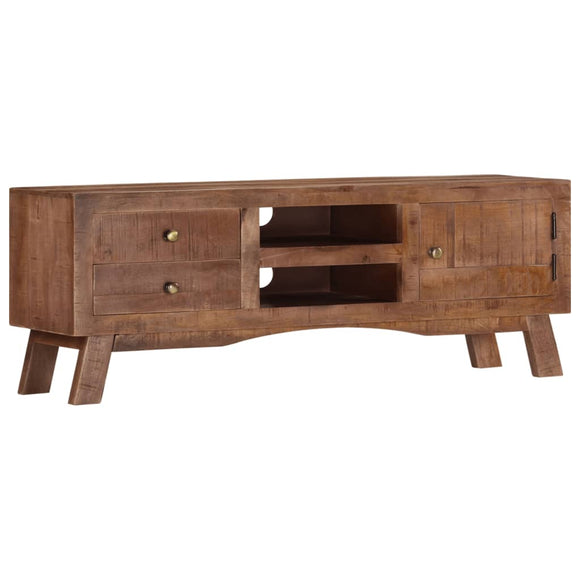 NNEVL TV Cabinet 110x30x40 cm Rough Mango Wood