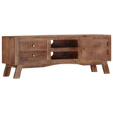 NNEVL TV Cabinet 110x30x40 cm Rough Mango Wood