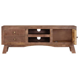 NNEVL TV Cabinet 110x30x40 cm Rough Mango Wood