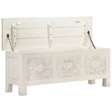 NNEVL Storage Box 110x30x40 cm Solid Acacia Wood