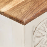 NNEVL Storage Box 110x30x40 cm Solid Acacia Wood