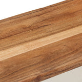 NNEVL Storage Box 110x30x40 cm Solid Acacia Wood
