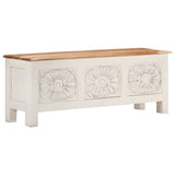 NNEVL Storage Box 110x30x40 cm Solid Acacia Wood