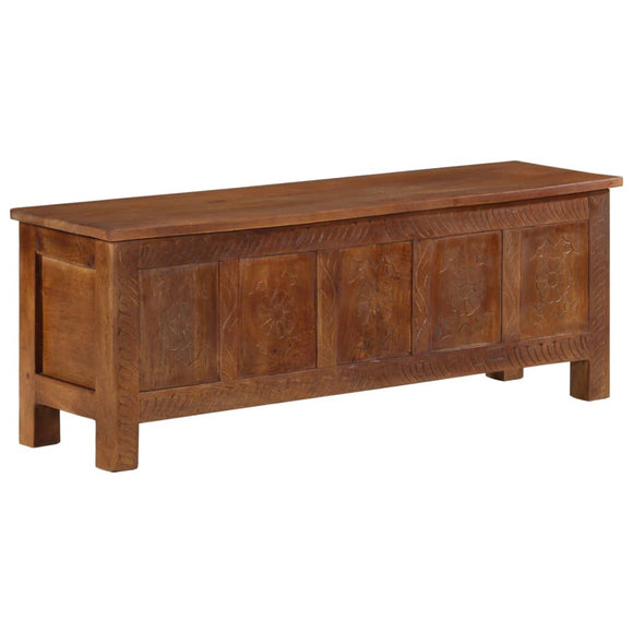 NNEVL Storage Box 110x30x40 cm Solid Mango Wood