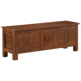 NNEVL Storage Box 110x30x40 cm Solid Mango Wood