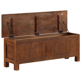 NNEVL Storage Box 110x30x40 cm Solid Mango Wood