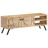 NNEVL TV Cabinet 110x30x40 cm Solid Mango Wood