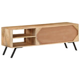 NNEVL TV Cabinet 110x30x40 cm Solid Mango Wood