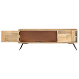NNEVL TV Cabinet 110x30x40 cm Solid Mango Wood