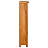NNEVL 4-Tier Bookcase 70x22x110 cm Solid Oak Wood