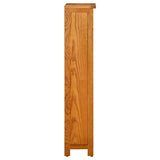 NNEVL 4-Tier Bookcase 45x22x110 cm Solid Oak Wood