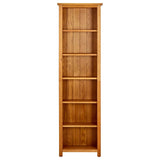 NNEVL 6-Tier Bookcase 52x22x180 cm Solid Oak Wood