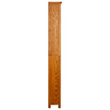 NNEVL 6-Tier Bookcase 52x22x180 cm Solid Oak Wood