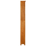 NNEVL 7-Tier Bookcase 60x22x200 cm Solid Oak Wood
