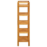 NNEVL Shoe Rack with 5 Shelves 50x27x100 cm Solid Oak Wood