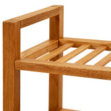 NNEVL Shoe Rack with 5 Shelves 50x27x100 cm Solid Oak Wood