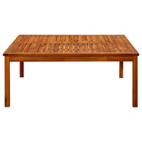 NNEVL Garden Coffee Table 110x110x45 cm Solid Acacia Wood