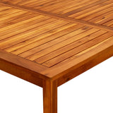 NNEVL Garden Coffee Table 110x110x45 cm Solid Acacia Wood