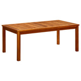 NNEVL Garden Coffee Table 110x60x45 cm Solid Acacia Wood