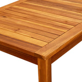 NNEVL Garden Coffee Table 110x60x45 cm Solid Acacia Wood