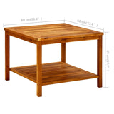 NNEVL Coffee Table 60x60x45 cm Solid Acacia Wood