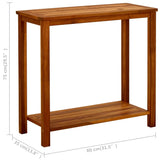 NNEVL Garden Console Table 80x35x75 cm Solid Acacia Wood