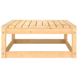 NNEVL Garden Footstool with Cushion Solid Pinewood