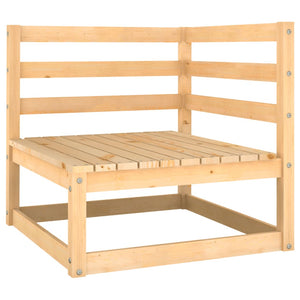 NNEVL Garden Corner Sofas 2 pcs with Cushions Solid Pinewood
