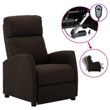 NNEVL Electric Recliner Chair Dark Brown Fabric