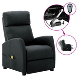 NNEVL Electric Massage Reclining Chair Dark Grey Fabric