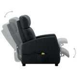 NNEVL Electric Massage Reclining Chair Dark Grey Fabric
