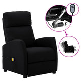 NNEVL Electric Massage Reclining Chair Black Fabric