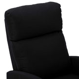 NNEVL Electric Massage Reclining Chair Black Fabric