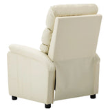 NNEVL Electric Reclining Chair Cream Faux Leather